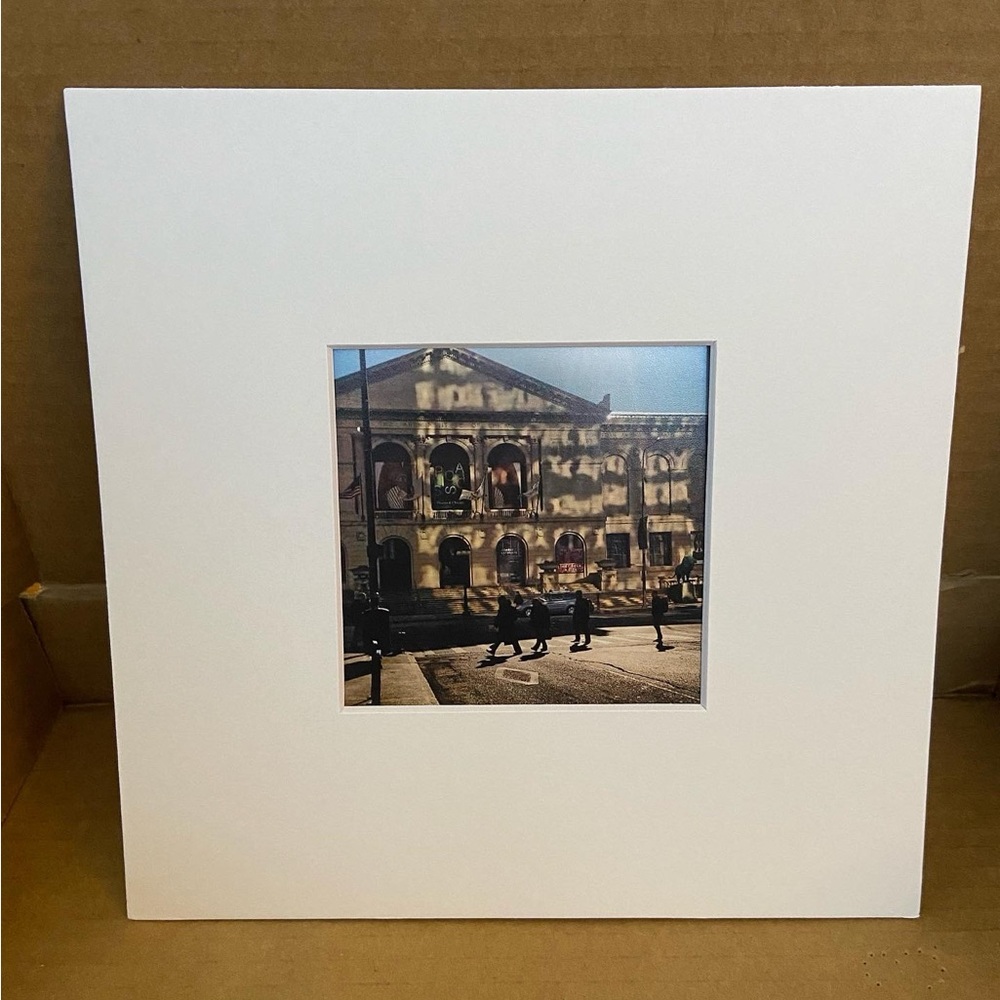 Art Institute of Chicago, original by ChiGalArt 4x4 photo framed in 8x8 matting